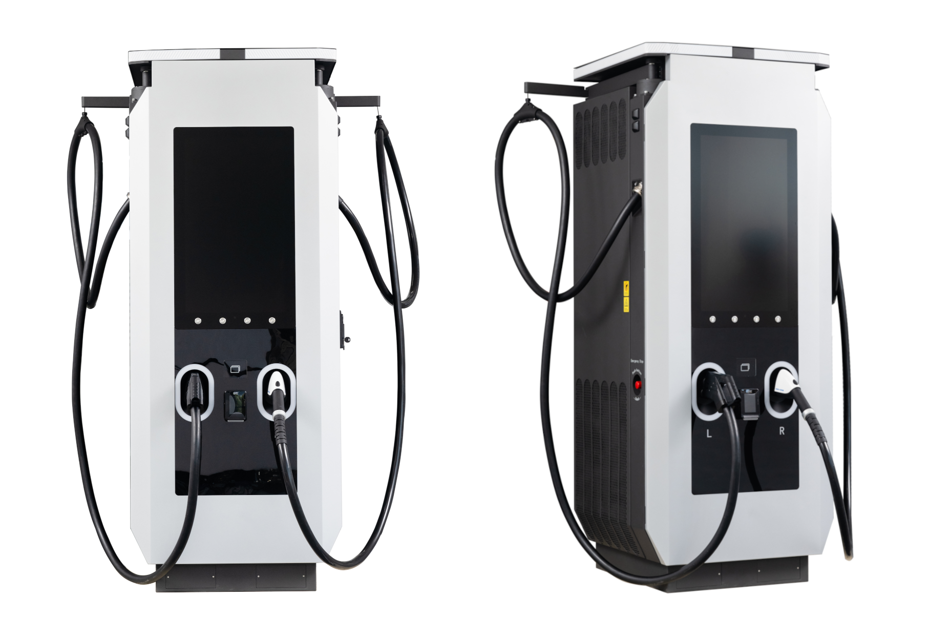 DC Fast Chargers front and side