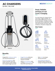 Product Sheet AC Chargers