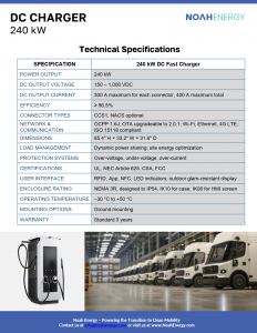 Technical Data Sheet DC 240 kW