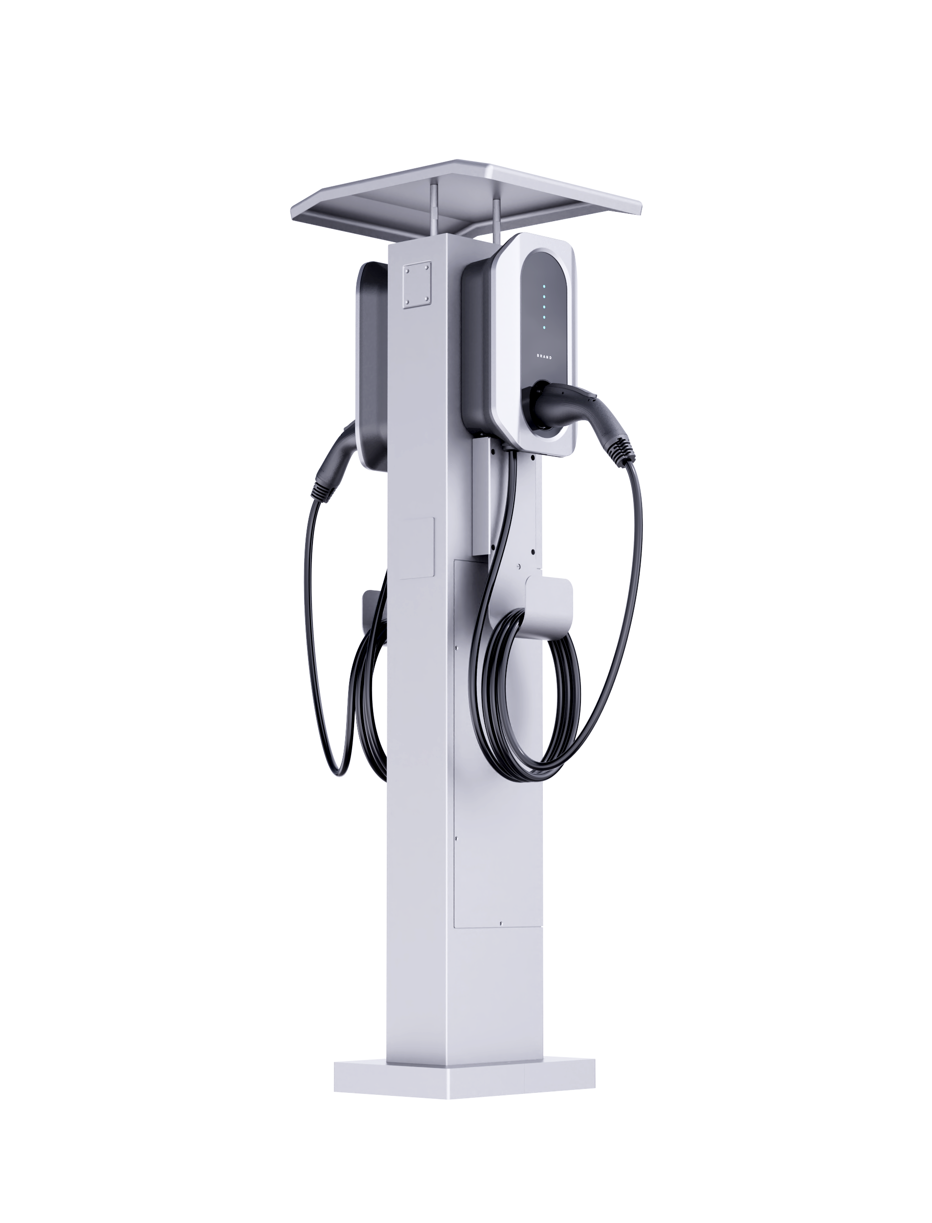 US AC compact pedestal dual - angle1 AC Charger on Compact Pedestal - dual angle